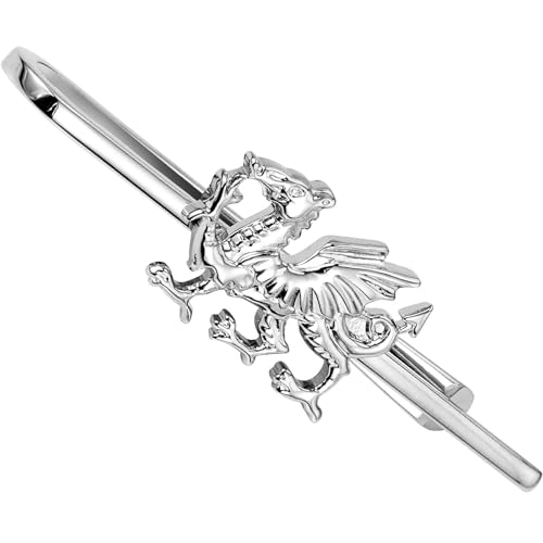 HAWSON Various Tie Clips for Men Unique, Funny Novelty Mens Tie Bar, Personalized Tie Pins for Men, Theme Wedding Party Gifts - style: Welsh Dragon