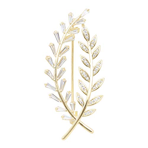 Brooch Pins for Women Girls Fashion Flower Crystal Rhinestone Pearl Jewelry - color: Color 2