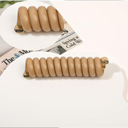 Spiral Hair Ties Phone Cord Elastic Hair Bands No Damage Scrunchies for Women Coil Holders Hair Ties for Thin Thick Hair Straight Ponytail Hair Accessories 6pcs
