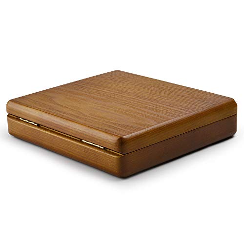 Oirlv Solid Wood Ring Jewelry Box Organizer Earrings Jewelry Drawer Organizer Tray with Lid (Creamy-white) - color: Creamy-white Box