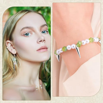 Cone Charm, Punk Style Spike Pendants with Small Hole, Glossy Gothic Dangle Cone Pendants Charm - color: Silver, alloy, 100pcs, 4 Sizes