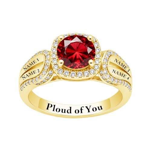 ROMANTICWORK Class Rings for Women High School 925 Sterling Silver Customizable Engraved Rings for Women Graduation Ring Size 4 to 16 Jewelry Gifts for Sisters Friends - color: Class Ring for Women 02