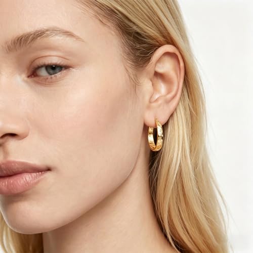 NARMO 925 Sterling Silver Hoops Colorful Pet Claws Earrings for Women | 14K Gold Plated Hoop Earrings - color: Gold