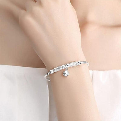 925 Sterling Silver Bracelet Plated Cuff Bangle Bracelet Fashionable Multi-layer Cross Wire Bangle Bracelet Open Adjustable Wide Cuff Bracelet for Teen Girls Fashion Jewelry - color: 02