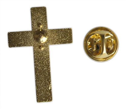 Novel Merk Christian Cross Icon Religious Lapel Pin, Hat Pin & Tie Tack Set with Clutch Back - style: 3 Cross