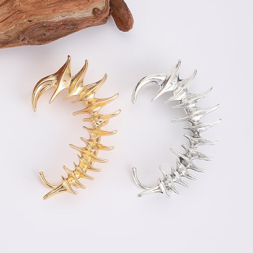 Ear Cuffs for Women Hook without Pierced Ear Bone Clip Climber Earrings Butterfly Shaped Ear Clip Wrap Around Earring No Piercing Cuff Earrings - color: A