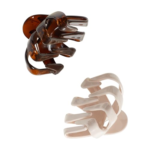 Goody SlideProof Octopus Large Claw Clips, 2 Ct, Neutral Tones, Secure Grip Accessories for Women & Men, Hair Styling Accessories for All Occasions, Claw Clips for Thick Hair - size: 2 Count (Pack of 1)