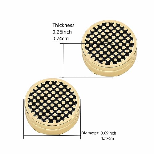 Mens Button Covers Tuxedo Shirt Cufflinks Alternative | Fake cufflinks and alternative fashion jewelry accessories for mens formal business dress shirts suits and groomsmen - color: A black Golden