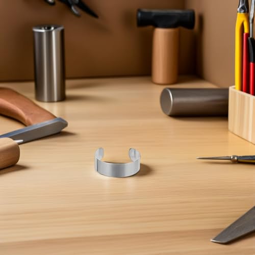 Operitacx 8Pcs Stainless Steel Cuff Bracelet Bases - Adjustable Metal Arm Cuff Blanks for Jewelry Making - Open Bangle Engraving Blanks for DIY Crafts - color: 8Pcs-20mm