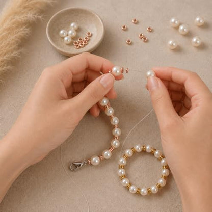 900 Pcs Spacer Beads for Jewelry Making, Gold Silver Rose Gold 6mm Plastic Rondelle Beads, Flat Disc Bead Spacers for Bracelets, Necklaces, Keychains, Beaded Pens
