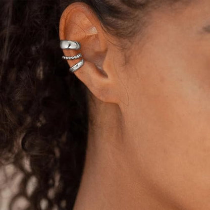 Ear Cuff Earrings for Women Chunky Ear Cuffs Non Piercing | Clip on cartilage earrings helix fake earrings jewelry trendy stuff christmas gift stocking stuffers - color: K