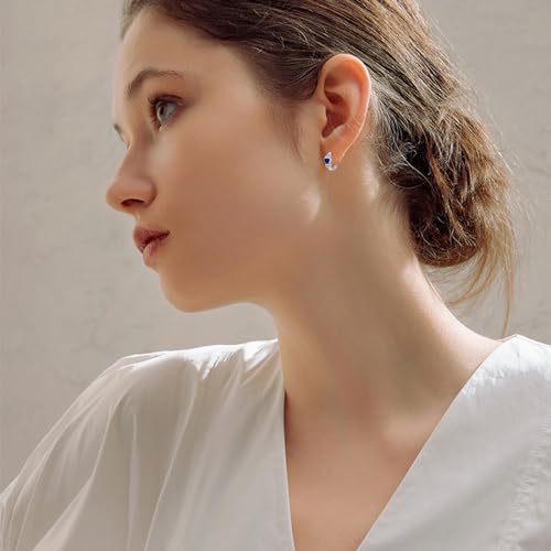 Celtic Knot Earrings Heart Hoops S925 Sterling Silver Irish Earrings Cartilage Hoop Earrings Small Hoop Earrings for Women - style: 0964J
