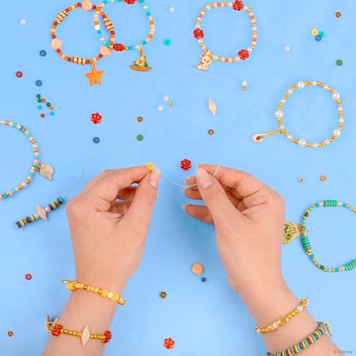 Fashion Angels Disney Moana 2 Tropical Tide Jewelry Design Kit | Includes Assorted Beads & Charms, Makes 10+ Nautical Bracelets, Fun Craft for Kids Ages 8+ - size: Moana 2 Tropical Tide Jewelry Kit