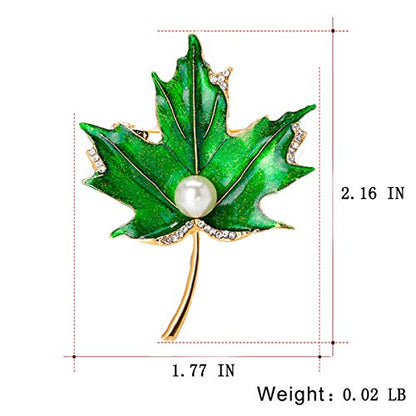 seven wolves Brooches for Women Austria Crystal Brooch Pins Rhinestones Brooches Daily Wearing Breastpin with Boxes - color: Green 1
