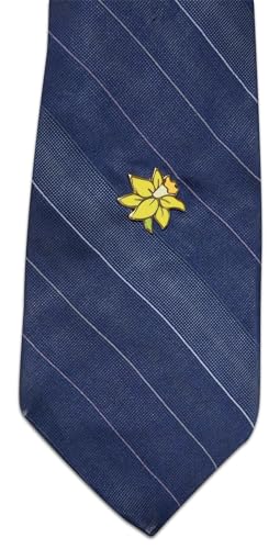Novel Merk Flower Blossom Floret - Sunflower, Daffodil, & Other Lapel Pin, Hat Pin & Tie Tack Set - with Clutch Back - style: 3-Daffodil