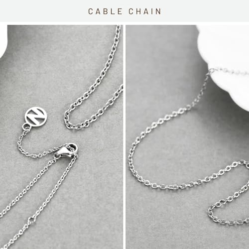 Solid 925 Sterling Silver Bracelets for Women, Dainty Interlocking Circles Cubic Zirconia Adjustable Chain Bracelet, Trendy Stackable Link Bracelets, Simple Cute Jewelry Gifts - color: Silver Cable Chain