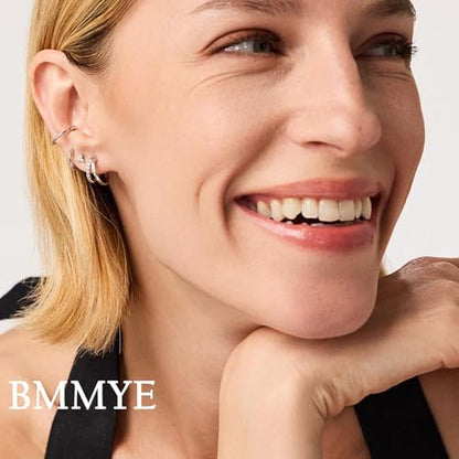 5-10 Pairs Small Gold Silver Hoop Earrings for Women, Stainless Steel Earrings Set Mens Lightweight Thin Hypoallergenic Small Hoops Set - style: 10pcs-R+S 8-16mm