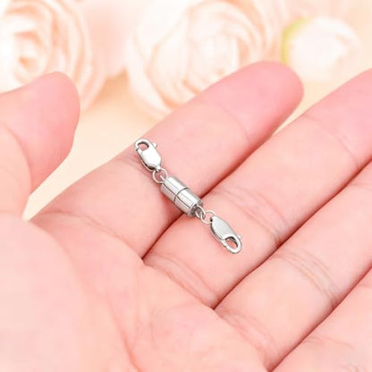 925 Sterling Silver Lobster Clasp for DIY Necklace Bracelet Jewelry Making, Double Spring Clasp with Closed Jump Rings, Necklace Extender Clasp Connector Bracelet Extension (Style 21) - style: Style 21