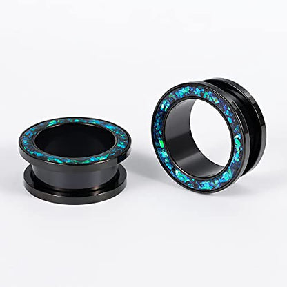 6PCS Set Fashion Screw Fit Ear Tunnels Plugs Gauges Stainless Steel Expander Stretcher Piercing Jewelry 0g-1" in 8mm-25mm - size: 14mm
