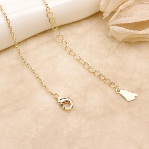 Sonateomber Gold Waterproof Ankle Bracelets for Women, Dainty Cute Adjustable Foot Non tarnish Anklets Summer Beach Jewelry Gifts - color: Gold Heart