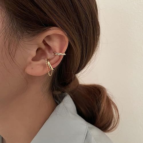 Ear Cuffs Non Piercing Ear Cuff Earrings for Women Gifts Trendy Stuff Clip on Cartilage Earrings Stacks Fake Earrings Jewelry Gifts - color: A7:Cuff-S