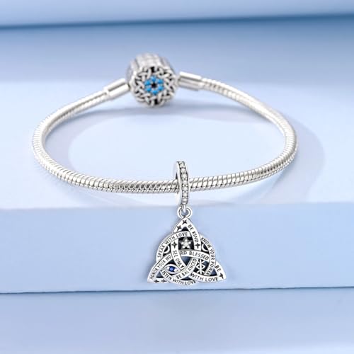 925 Sterling Silver Charms,Hypoallergenic Beads,Compatible with Pandora Bracelets and Necklaces,Women Holiday Gift Pendants - color: Celtic Knot Symbol Charm