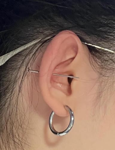 20G-2G Surgical Steel Hinged Clicker Septum Nose Rings Gauges Earrings Seamless Hoops Eyebrow Lip Ring Cliker Helix Tragus Daith Rook Earrings for Women Men - color: Silver, size: 18G(1.0mm)-6/7/8/9/10/12mm