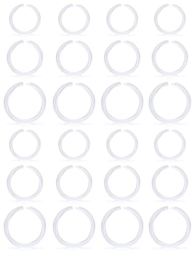 18G 16G 14G Plastic Septum Rings Flexible Lip Rings Hoops Septum Nose Rings Smiley Piercings Acrylic Horseshoes Cartilage Helix Rook Daith Earrings Piercing Retainer for Work 8mm 10mm 12mm - color: 14G-Dia:6mm 8mm 10mm