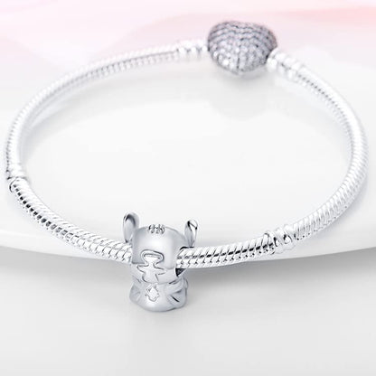 LIGHTDOG 925 Sterling Silver Charms for Bracelets Necklaces Dangle Pendants Beads Charms Fits Pandora Charms Bracelets Jewelry Holidays Gift for Women - style: Stitch Charm