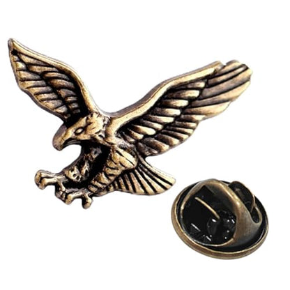 Boutonniere Suit Lapel Stick Brooch Pin - color: Brooch-Eagle