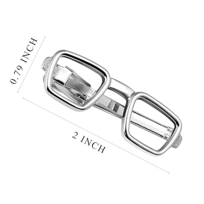 HAWSON Various Tie Clips for Men Unique, Funny Novelty Mens Tie Bar, Personalized Tie Pins for Men, Theme Wedding Party Gifts - style: Reading Glasses