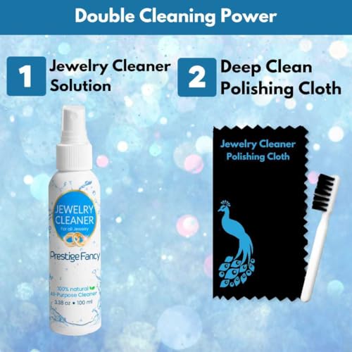 Jewelry Cleaner Kit for Gold, Silver, Diamonds & Precious Stones - style: jewelry Cleaner Spray
