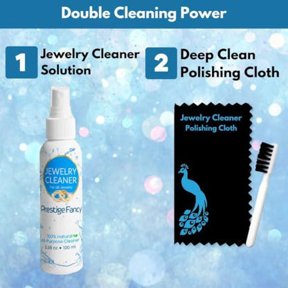 Jewelry Cleaner Kit for Gold, Silver, Diamonds & Precious Stones - style: jewelry Cleaner Spray