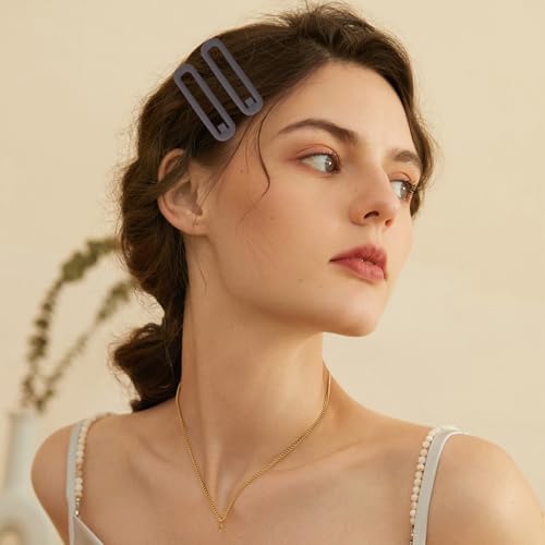 18pcs Snap Hair Clips, 2.76 Big Snap Clip, Matte Hairpin Accessories for Women Girls, Nonslip Metal Barrettes, Neutral Color - color: 2.76'' Matte Neutral
