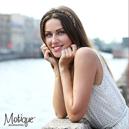 Padded Headband for Women for Women (Multi Stripe) - color: Striped Multi