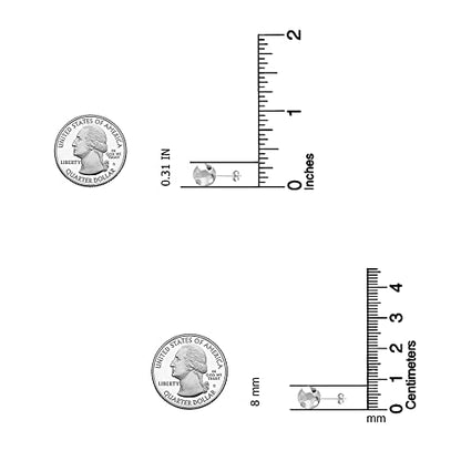 Charmsy 925 Sterling Silver Ball Post Stud Earrings for Women | Round Hammered Lightweight Disco Classic Ball Stud Earring for Women Teen | Sizes 3mm-11mm - style: 8mm-Hammered