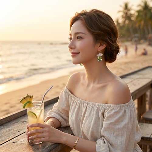 Butterfly Dangle Earrings Crystal Teardrop Gold Plated For Women | Butterfly Dangle Earrings Crystal Teardrop CZ Drop Gold Plated Jewelry For Women Wedding Party And Formal Events