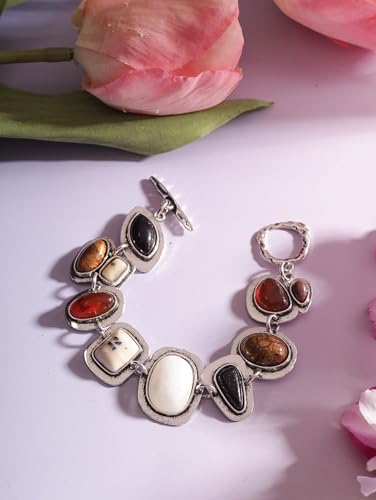 Geometric Metal Stone Bracelets, Trendy Personality Jewelry for Women - style: Bracelet BRAC.002