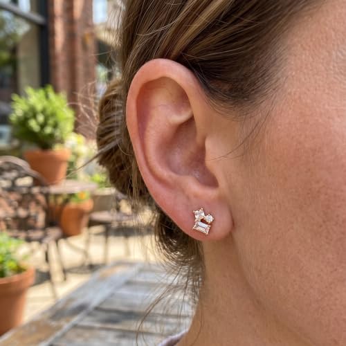 G23 Titanium Gold Filled 16G Cartilage Earring, 6mm 8mm - color: Floret, Silver, size: 6MM