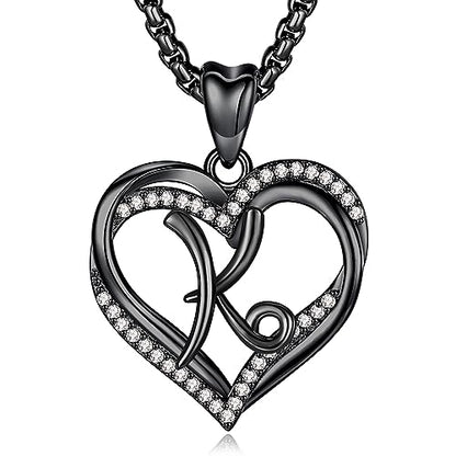 INFUSEU Unique Initial Necklaces for Women Girls Small Heart Letter Jewelry, Meaningful Personalized Gifts - style: K