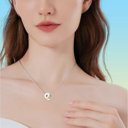 Two-Tone Gold Heart S925 Silver Letter Charm Fits Pandora Bracelet Necklace | Initial Bead Two-Tone Gold Heart, DIY European Bracelet Accessory, Gift for Ladies Birthday Anniversary Valentine - style: Q