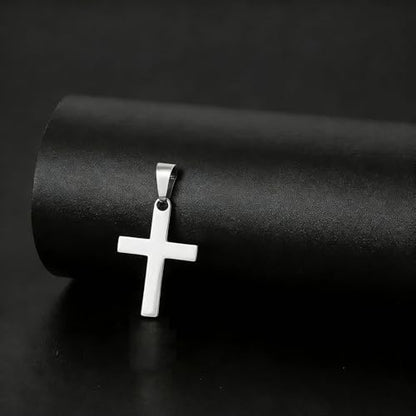 Stainless Steel No Tarnish Cross Pendant Charm Christian Jewelry for Women Men Jewelry Making Necklace Bracelet Silver - style: Small size:14mm*21mm