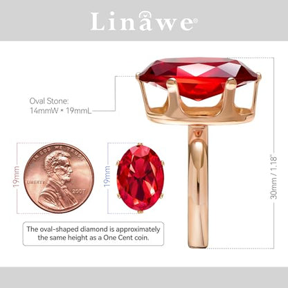 Linawe Cubic Zirconia Imitation Diamond Moissanite Rings for Women, 14K Gold/Rose Gold/Silver Adjustable Chunky Ring, Costume Rhinestone Jewelry for Wedding Engagement | Costume Jewelry, Copper, Large, Cocktail, Birthstone, Rhinestone, Gemstone, Cubic Zir
