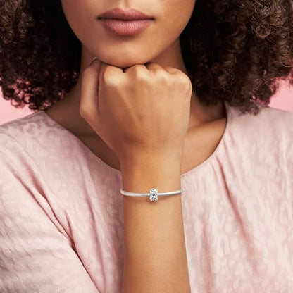 PANDORA Knotted Hearts Clip Charm - Compatible with PANDORA Moments - Gift for Her - Made with Sterling Silver - with Gift Box
