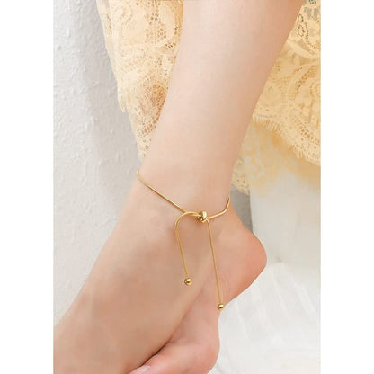 Sora Tuki Ankle Bracelets for Women Tennis Rhinestone Anklets for Women Butterfly Heart Star Cross Anklet Bracelet for Women Plus Size Anklet Bracelets for Big Ankle Beach Foot Jewelry - style: 6 - snake chain
