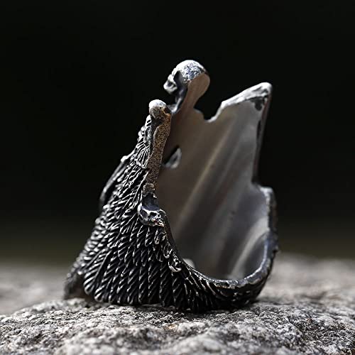 2023 Skull Ring Cool Evil Death Punk Rock Stainless Steel Rings Aly Style Jewelry - style: R1068