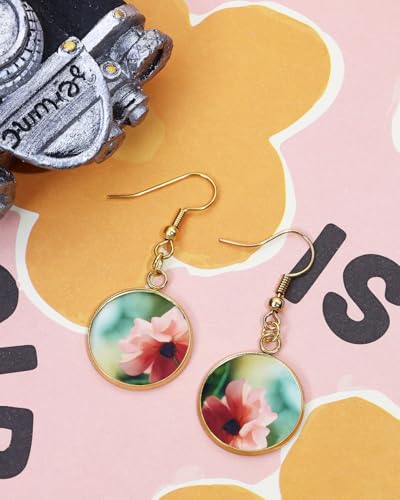 Shapenty Gold Stainless Steel Round Bezel Blanks Pendant Trays for Earrings Bracelet Necklace Keychain DIY Craft Resin Glass Cabochon Jewelry Making Projects Christmas Gift Hanging Charms, 20PCS - size: 18mm