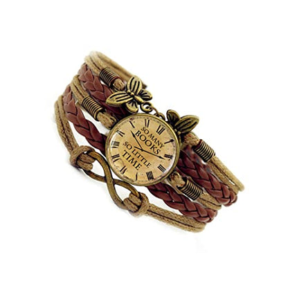 Multilayer Bracelet, Leather Wrist Cuff Bangles Women Wrap Bracelets, Bohemia Style Wrist Decoration, Brown