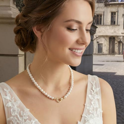 Collector's Natural Pearl Necklace,Baroque Pearl Necklace for Women, June Birthstone Jewelry Gift for Women's - color: 5.0-6.0mm 18inch