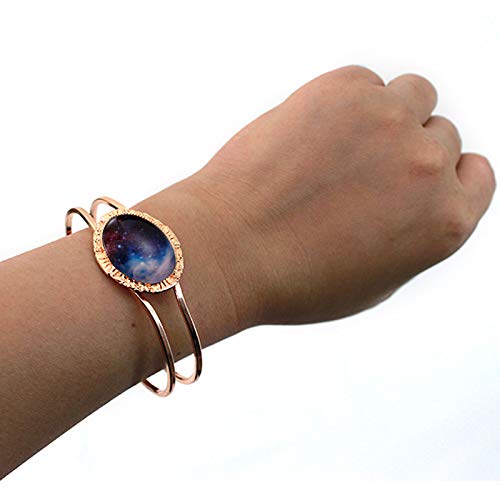 Minache Gold Silver Oval Bezel Tray Cuff Bangles Bracelets for Women,20mm Blank Cuff Style Bracelet Trays for Bracelet DIY Making - color: Steel color